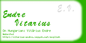 endre vitarius business card