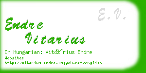 endre vitarius business card